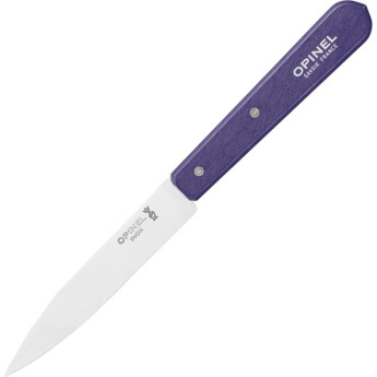 Нож столовый Opinel №112, деревянная рукоять, блистер, нержавеющая сталь, фиолетовый